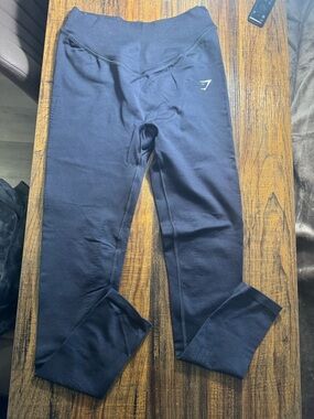 Gymshark Navy Seamless Leggings with High Waist